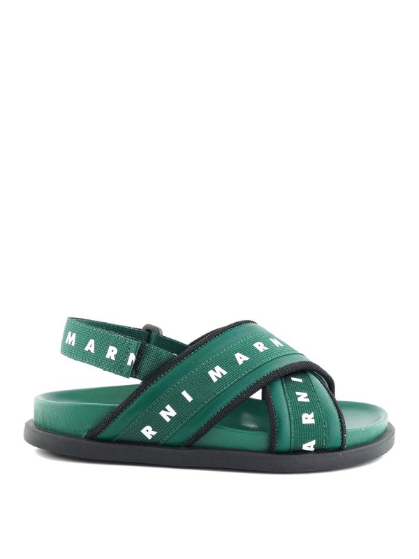 Marni: sandals - Sandals With Logo