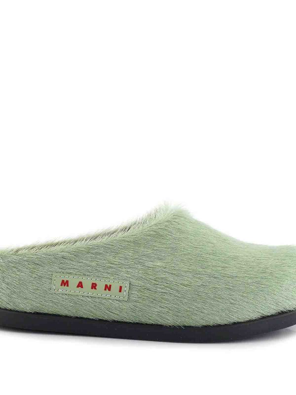 Marni: Mules online - Mules - Grün