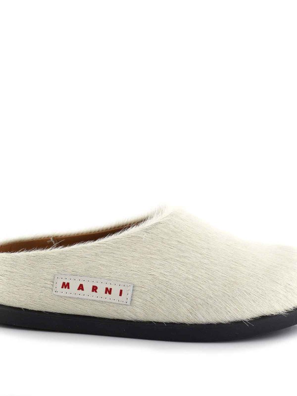 Marni: Zapatos chinelas online - Chinelas - Blanco
