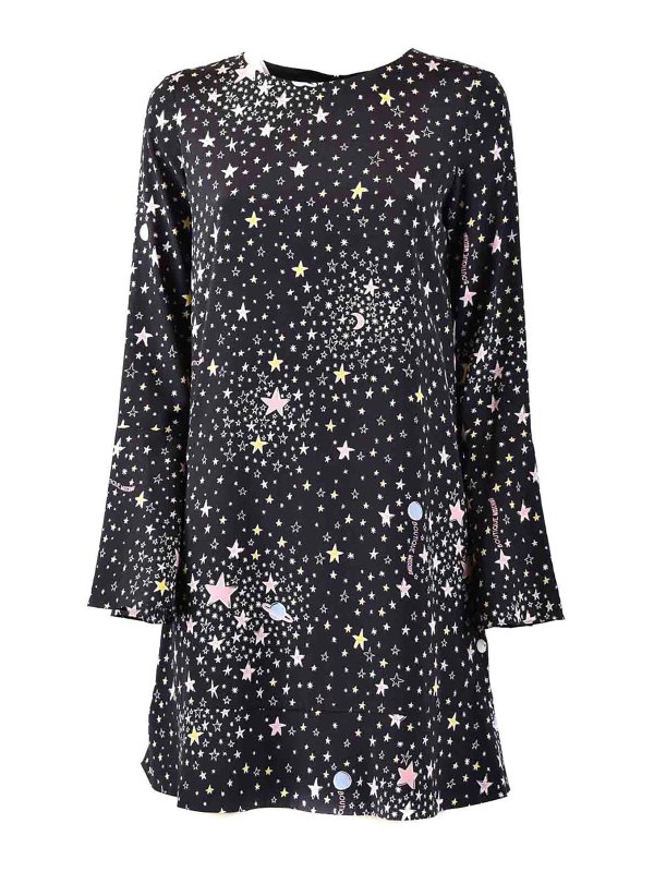 MOSCHINO: Robe longueur genou - Robe Au Genou - Noir