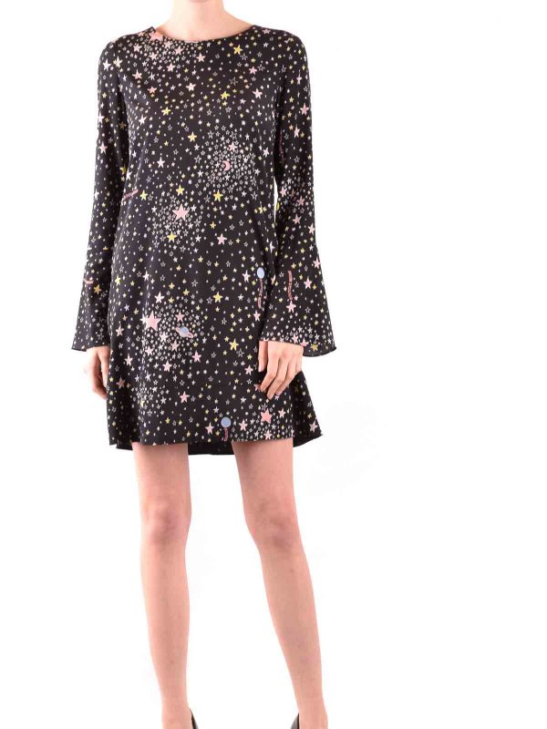 MOSCHINO: Robe longueur genou online - Robe Au Genou - Noir