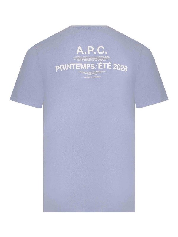 The Best Shops A.P.C.: T-shirts - T-Shirt - Hellblau