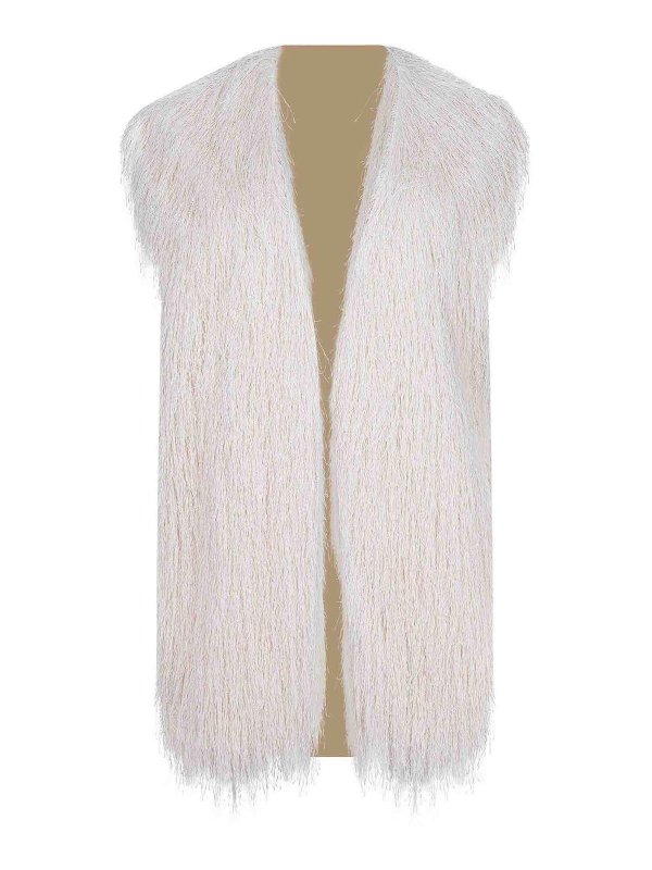 ALYSI: Chalecos - Chaleco - Crema