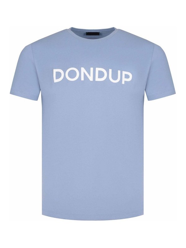 DONDUP: T-shirts - T-Shirt - Hellblau