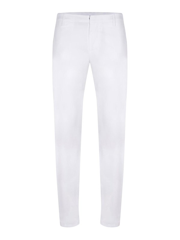 DONDUP: カジュアルトラウザー - カジュアルパンツ - 白