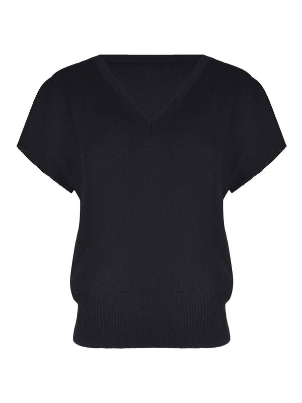 DONDUP: Tops y camisetas sin mangas - Top - Negro