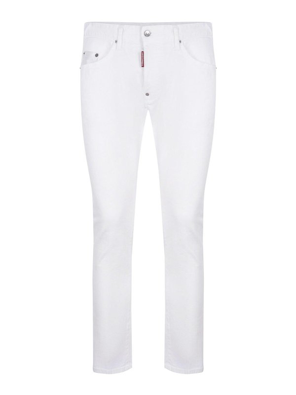 DSQUARED2: straight leg jeans - Jeans Made From  Denim