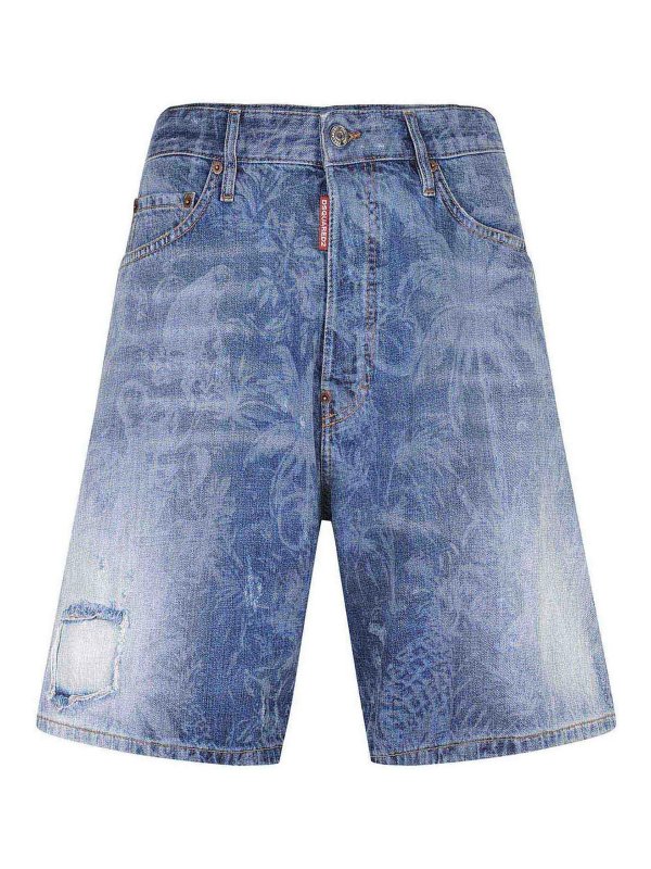 DSQUARED2: Hosen Shorts - Shorts - Blau