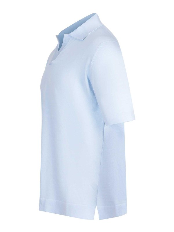 FILIPPO DE LAURENTIIS: ポロシャツ online - ポロシャツ - ライトブルー