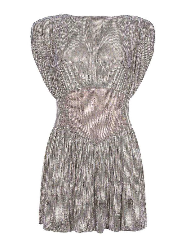 GIUSEPPE DI MORABITO: ショートドレス - フレアジーンズ - ヌードカラー