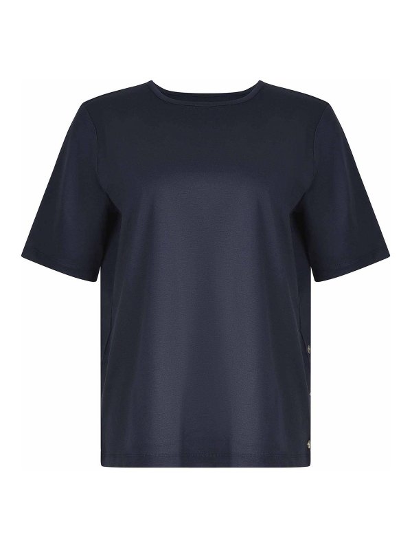 HERNO: T-shirts - T-Shirt - Blau