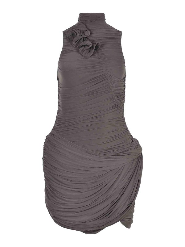 MAGDA BUTRYM: ニーレングスドレス - 膝丈ドレス - ブラウン