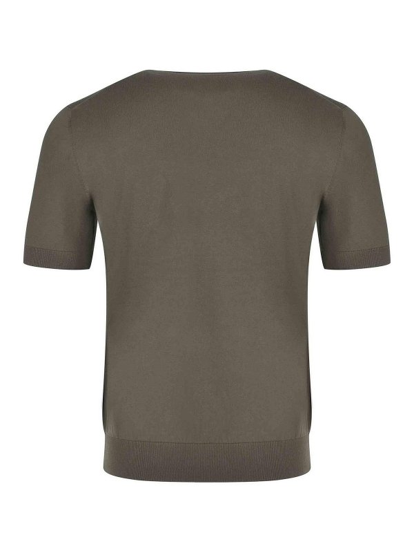 The Best Shops Paolo Pecora: クルーネック - クルーネック - ダークグリーン