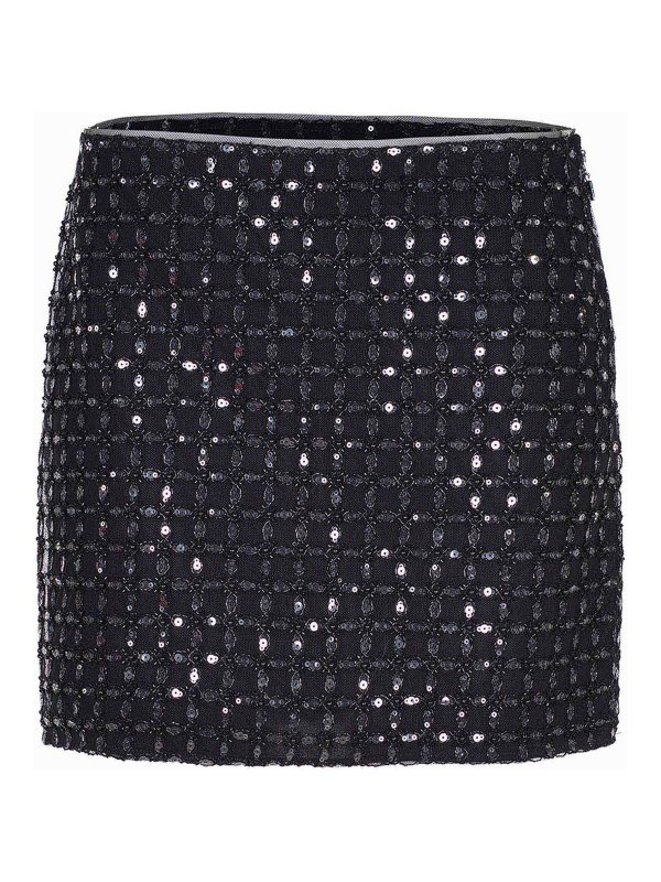 ROTATE Birger Christensen: ニーレングススカート＆ミディ丈 - 膝丈/ミディスカート - 黒