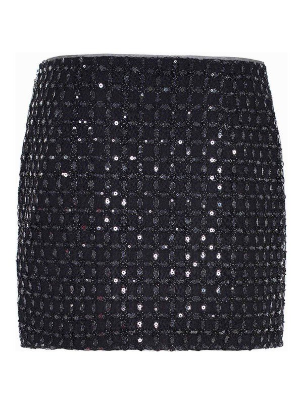 The Best Shops ROTATE Birger Christensen: ニーレングススカート＆ミディ丈 - 膝丈/ミディスカート - 黒