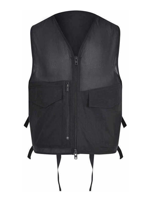 Y-3: Westen - Weste - Schwarz