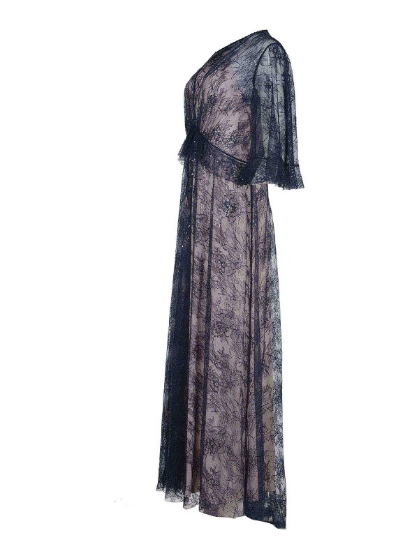 ALBERTA FERRETTI: ニーレングスドレス online - 膝丈ドレス - ブルー