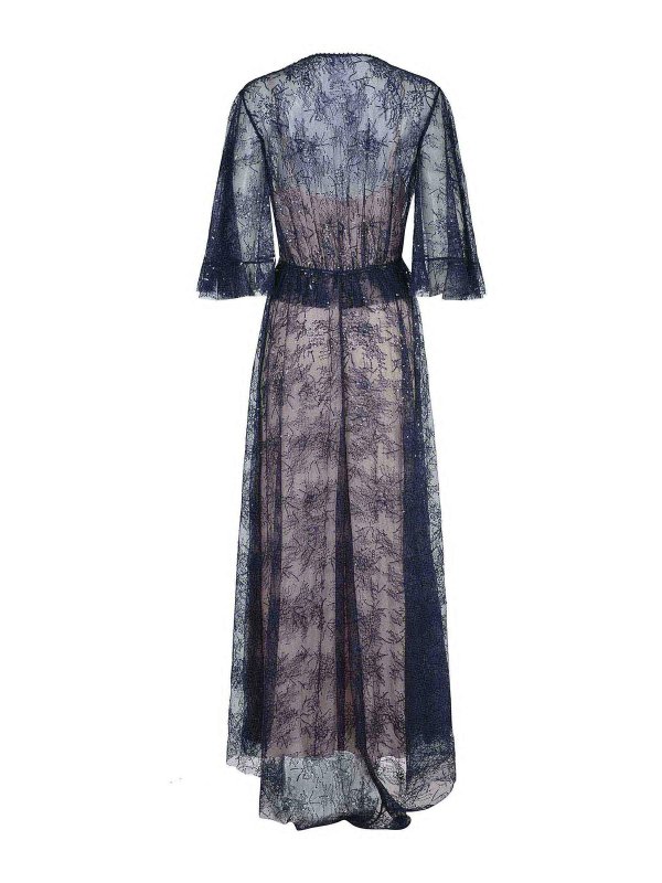 The Best Shops ALBERTA FERRETTI: ニーレングスドレス - 膝丈ドレス - ブルー