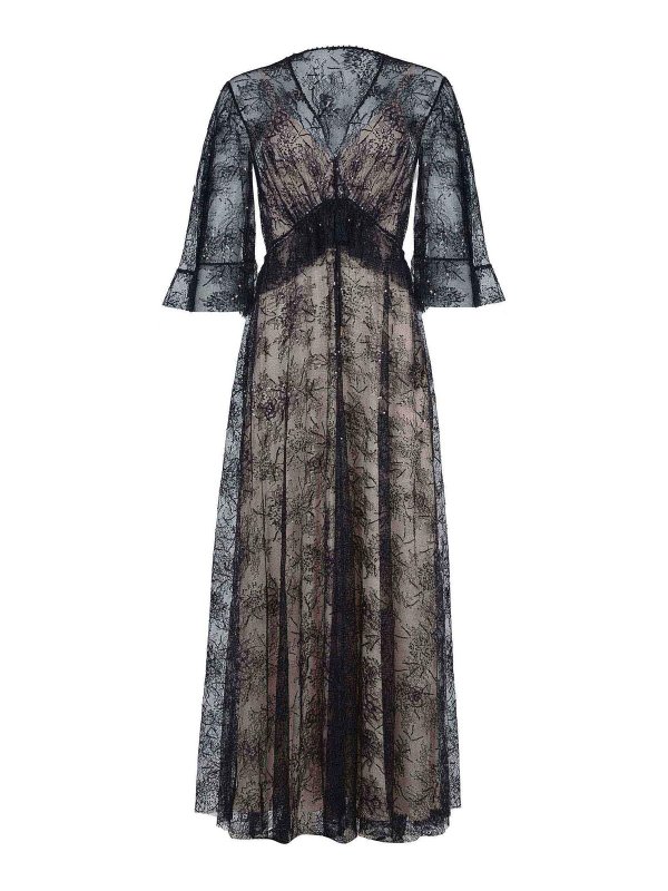 ALBERTA FERRETTI: ニーレングスドレス - 膝丈ドレス - 黒