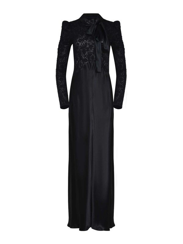 ALBERTA FERRETTI: ニーレングスドレス - 膝丈ドレス - 黒