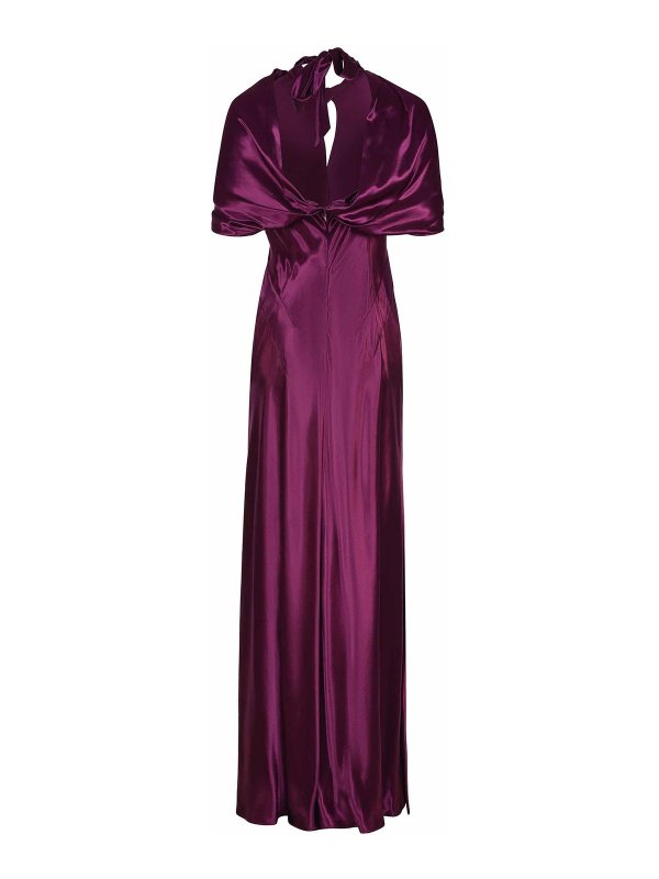 The Best Shops ALBERTA FERRETTI: ニーレングスドレス - 膝丈ドレス - フクシア