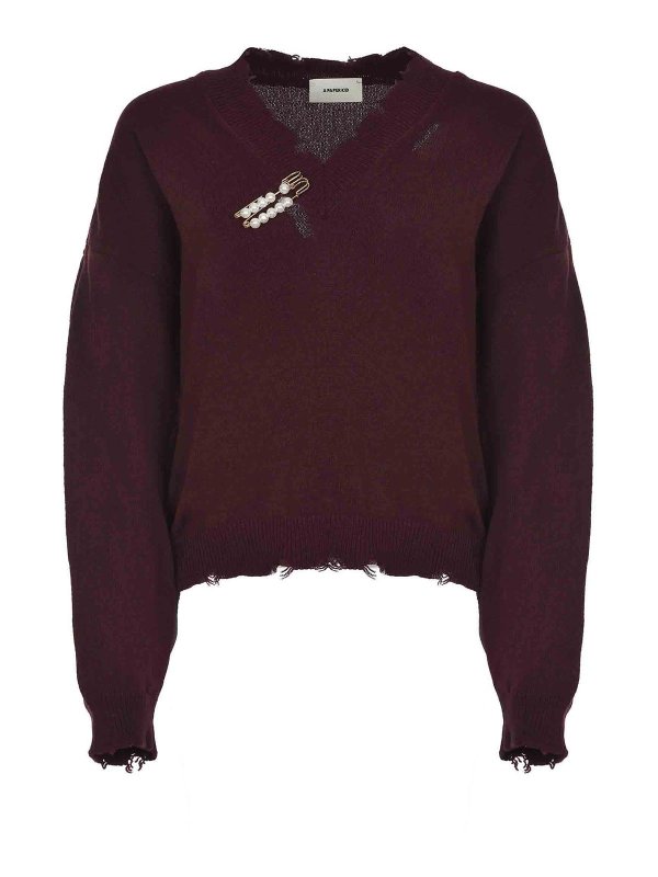 A PAPER KID: クルーネック - クルーネック - 紫