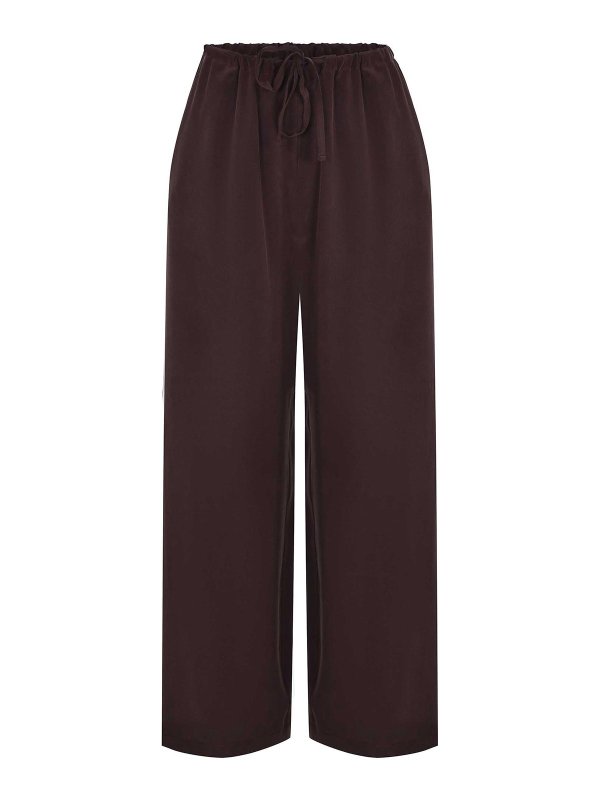 ALYSI: pantaloni casual - Pantaloni In Seta