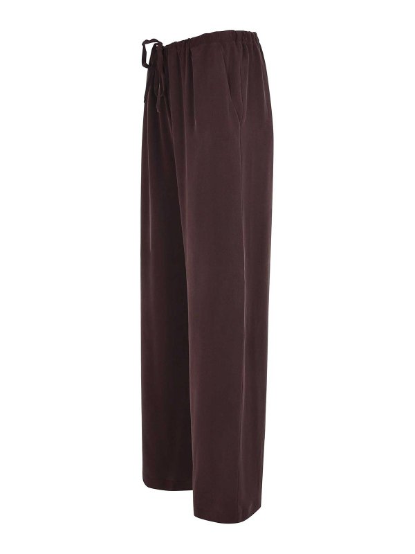 ALYSI: pantaloni casual online - Pantaloni In Seta