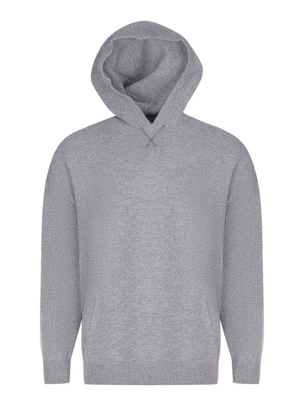 AMARANTO: Strickpullover mit Rundhalsausschnitt online - Rundhalspullover - Grau