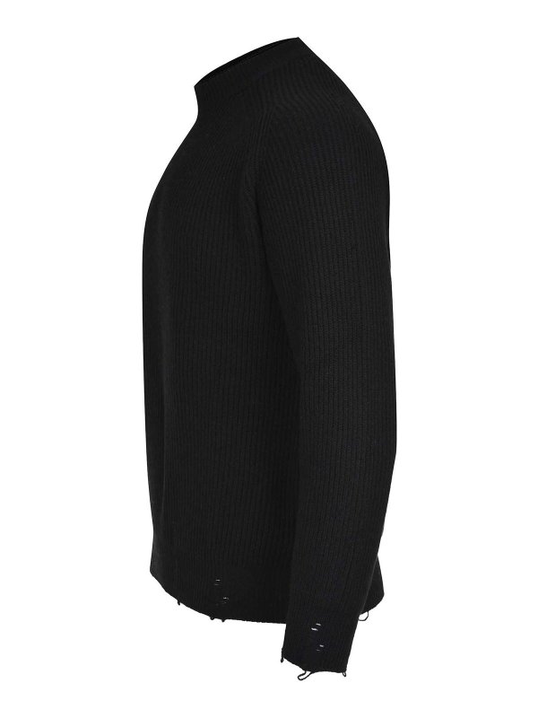 ATOMOFACTORY: Pull col rond online - Pull Col Rond - Noir