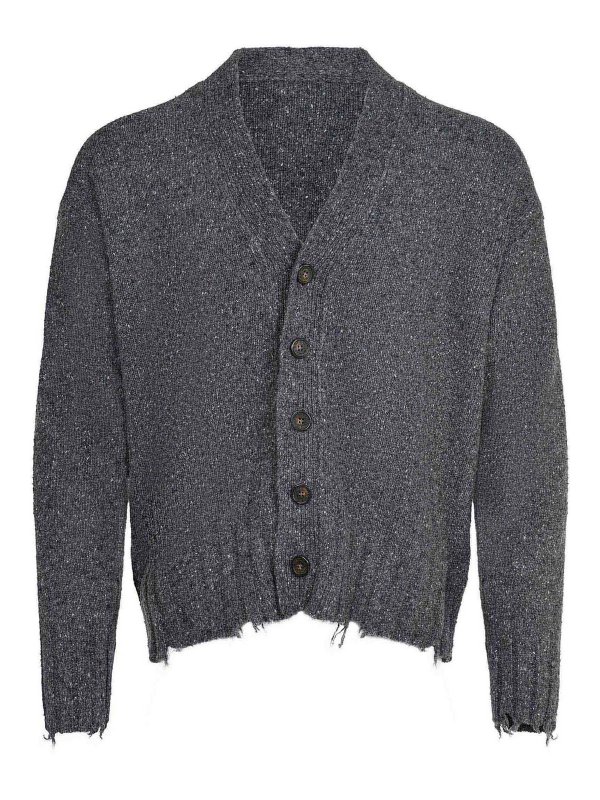 ATOMOFACTORY: Cardigans - Cardigan - Gris