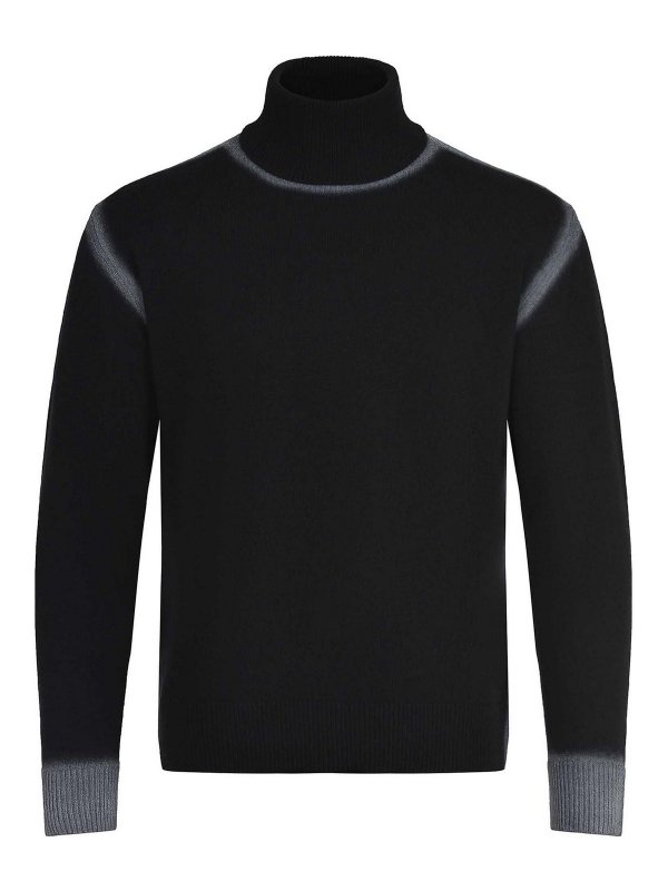 ATOMOFACTORY: Col roulé & Col polo - Pull Col Roulé - Noir
