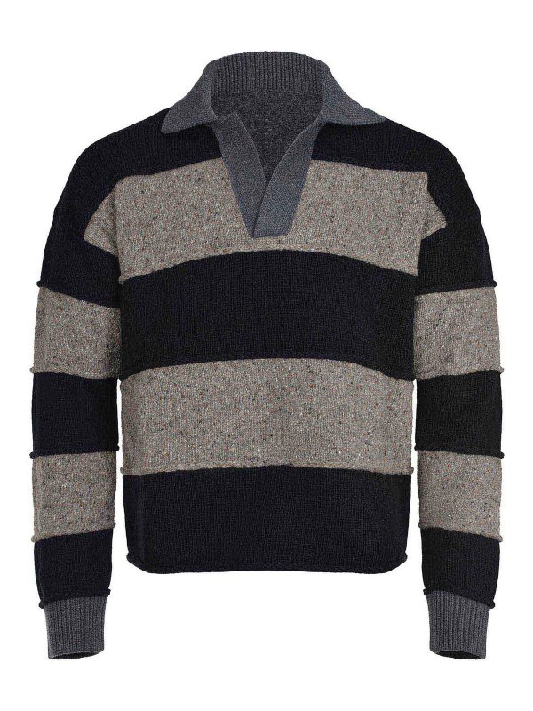ATOMOFACTORY: crew necks - Sweater Made From A Wool Blend
