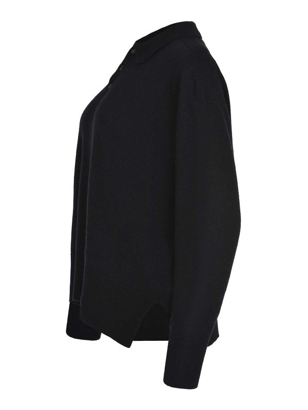 ATOMOFACTORY: Strickpullover mit Rundhalsausschnitt online - Rundhalspullover - Schwarz