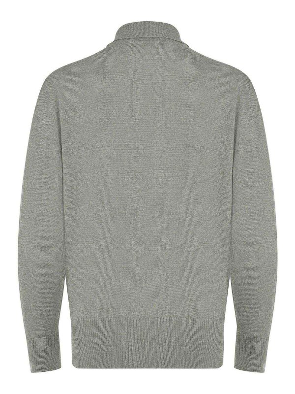 The Best Shops ATOMOFACTORY: Suéteres con cuello pico - Suéter Cuello Redondo - Verde