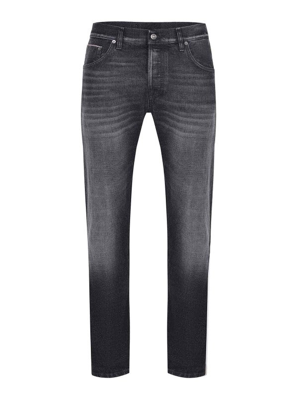 DONDUP: Jeans Rectos - Vaqueros Rectos - Negro