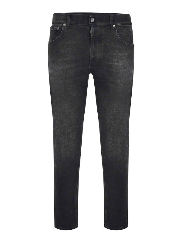DONDUP: Jeans Rectos - Vaqueros Rectos - Negro