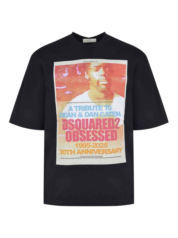 DSQUARED2: Camisetas - Camiseta - Negro