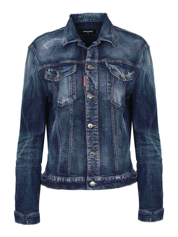 DSQUARED2: デニムジャケット - デニムジャケット - ブルー