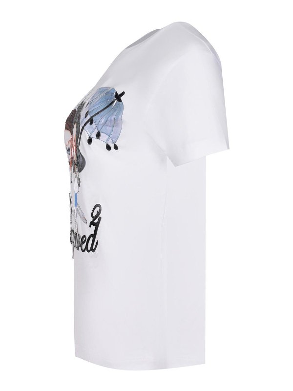DSQUARED2: T-shirts online - T-Shirt - Weiß