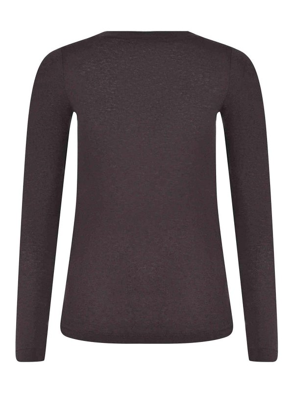 The Best Shops SOLOTRE: Strickpullover mit Rundhalsausschnitt - Rundhalspullover - Dunkelbraun