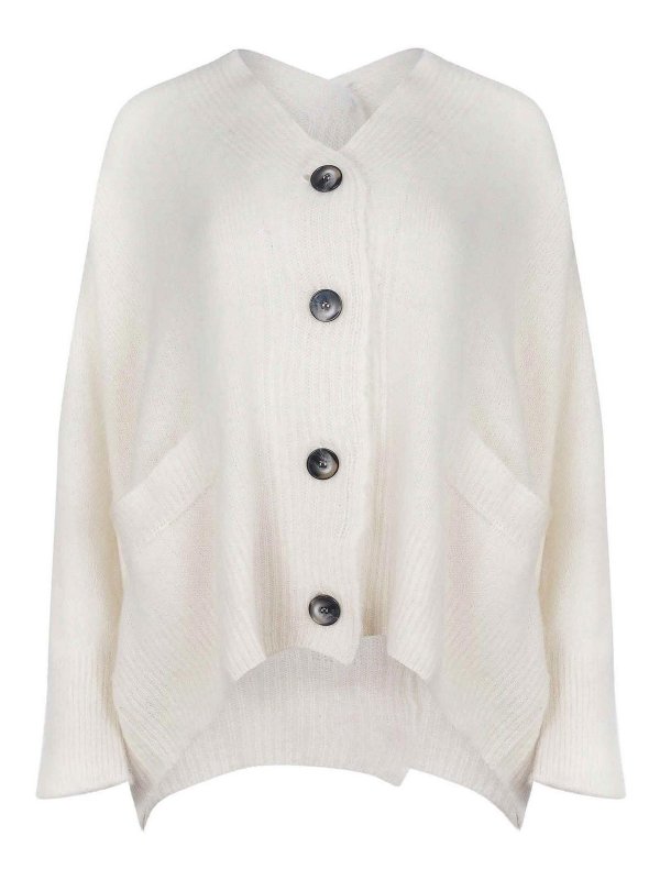 SOLOTRE: カーディガン - カーディガン - ベージュ