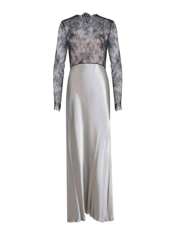 ALBERTA FERRETTI: ニーレングスドレス - 膝丈ドレス - グレー