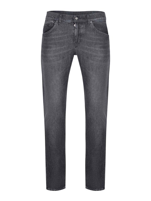 DONDUP: Jeans Rectos - Vaqueros Rectos - Gris