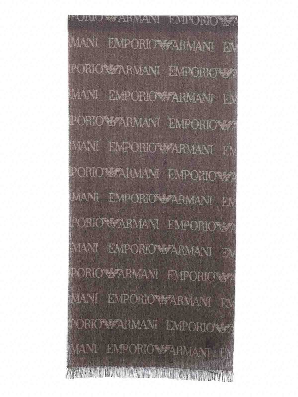 The Best Shops EMPORIO ARMANI: スカーフ - スカーフ - ブラウン