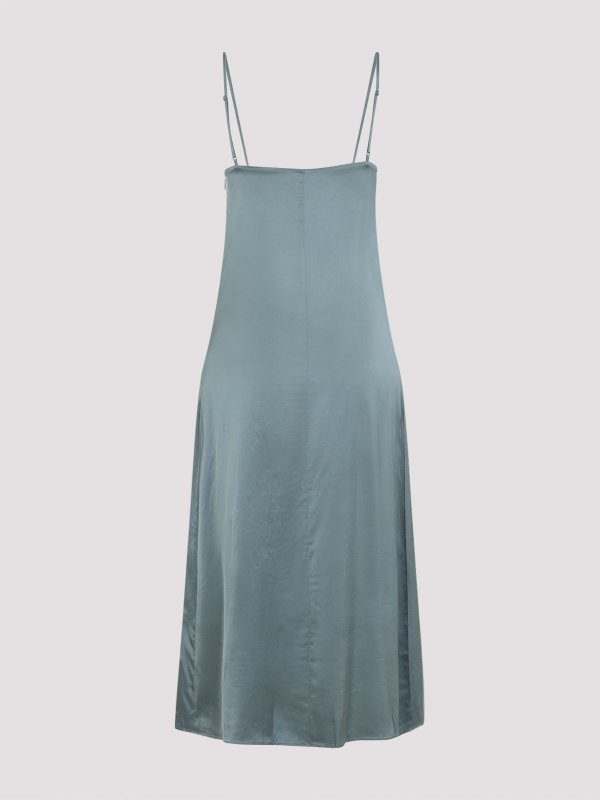 Acne Studios: Knielange Kleider online - Knielanges Kleid - Grün