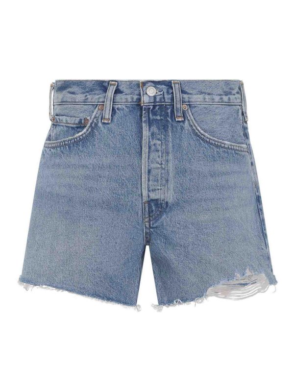AGOLDE: Shorts - Shorts - Azul