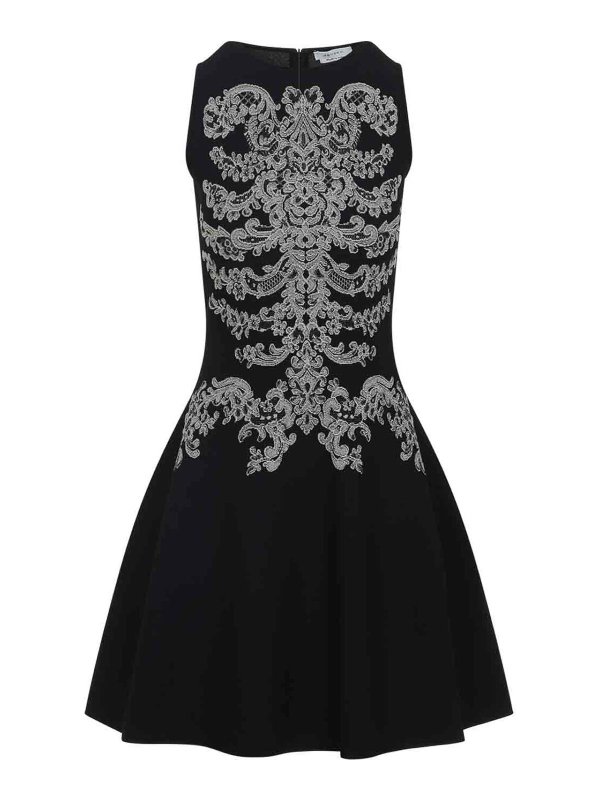 ALEXANDER MCQUEEN: ショートドレス - ショートドレス - 黒