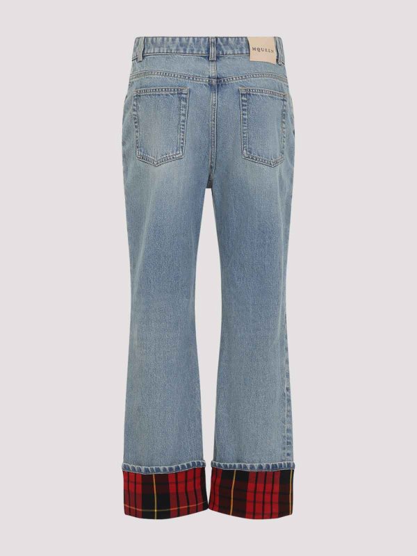 ALEXANDER MCQUEEN: ストレートジーンズ online - ストレートジーンズ - ライトウォッシュ