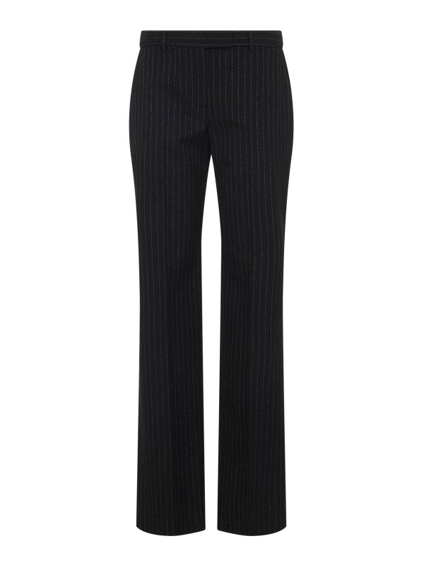 ALEXANDER MCQUEEN: カジュアルトラウザー - カジュアルパンツ - 黒
